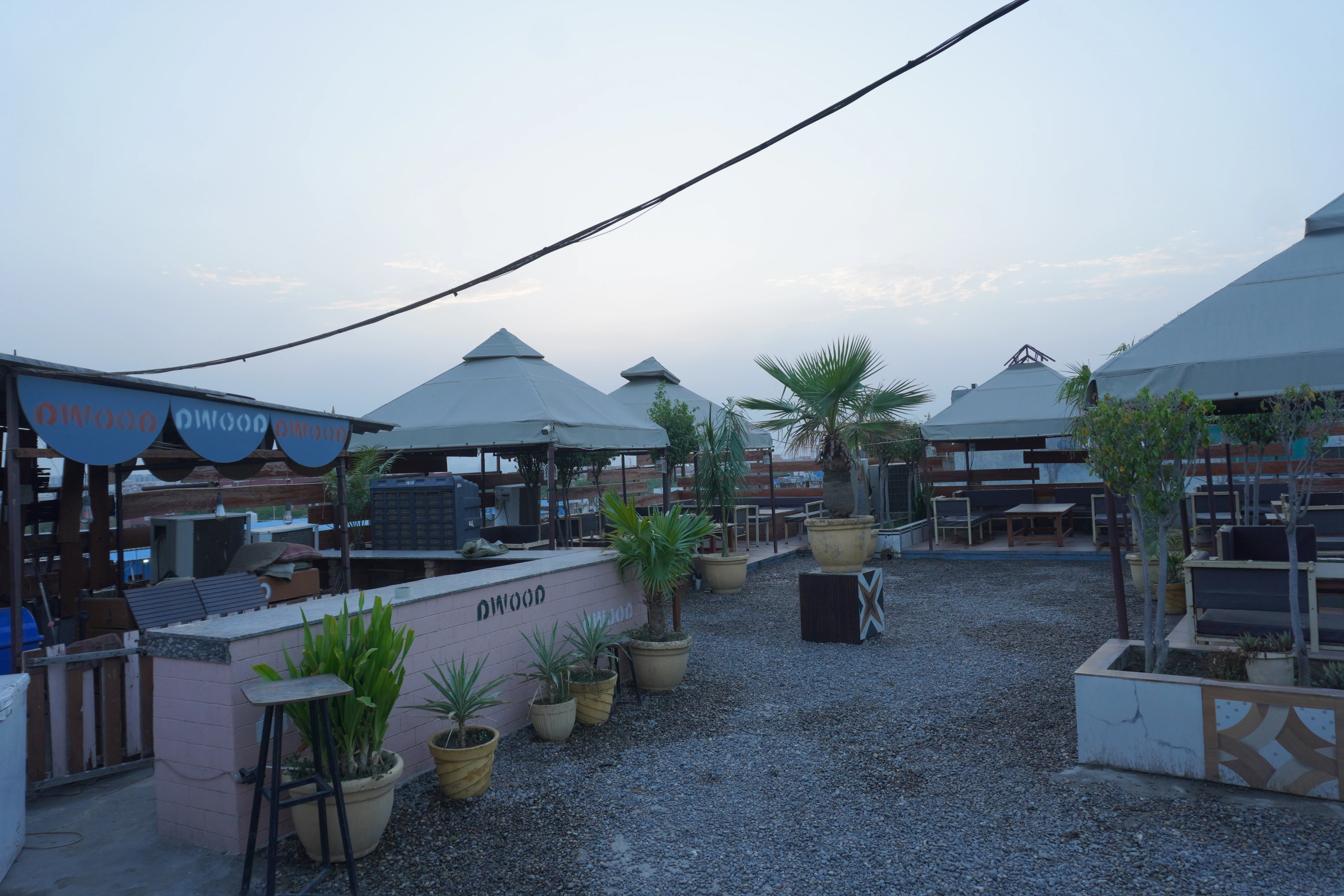 Corporate event setup at D'Wood Cafe